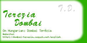 terezia dombai business card